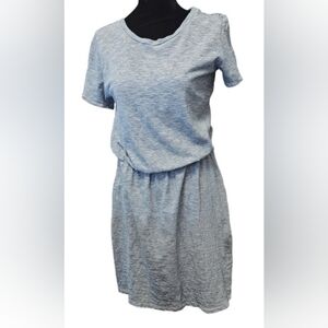 Old Navy Blue and White Striped Dress Size Medium